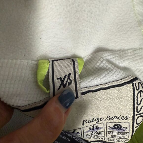 Sessions Ridge Series Snow Ski Snowboard Pants Women's XS Neon Green White - Picture 15 of 15